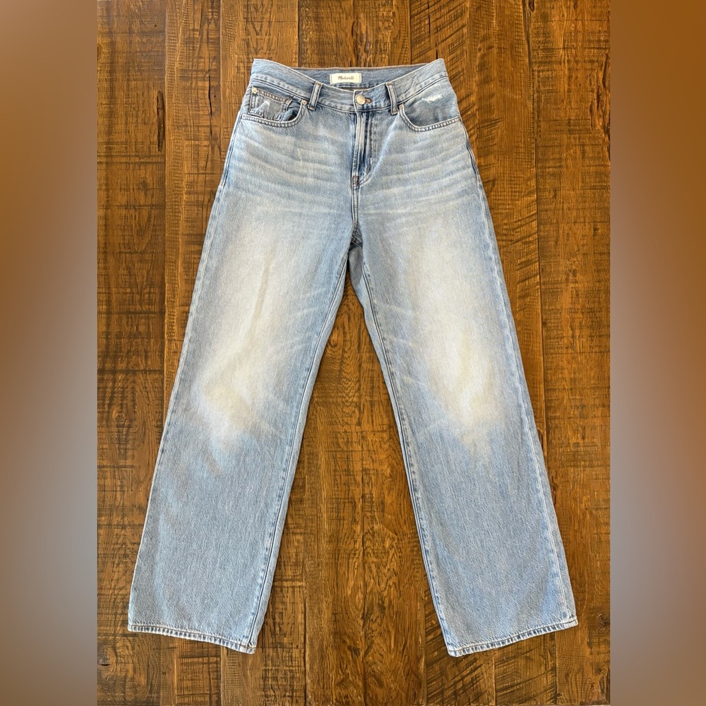 Madewell The Perfect Vintage Wide Leg Jean in Airy Denim
